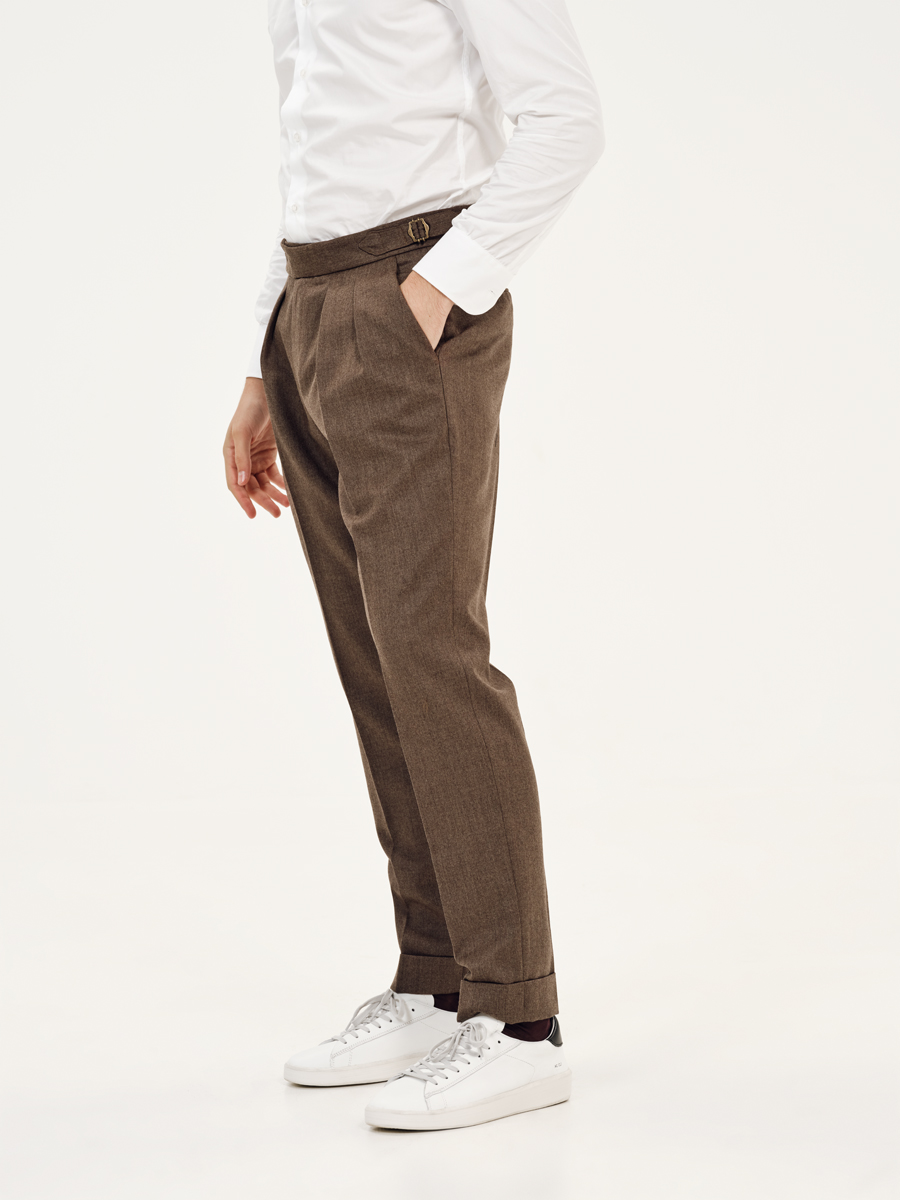 Pantalone 1 Marrone Melange