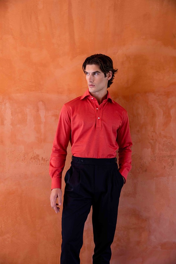 Camicia Polo Rossa