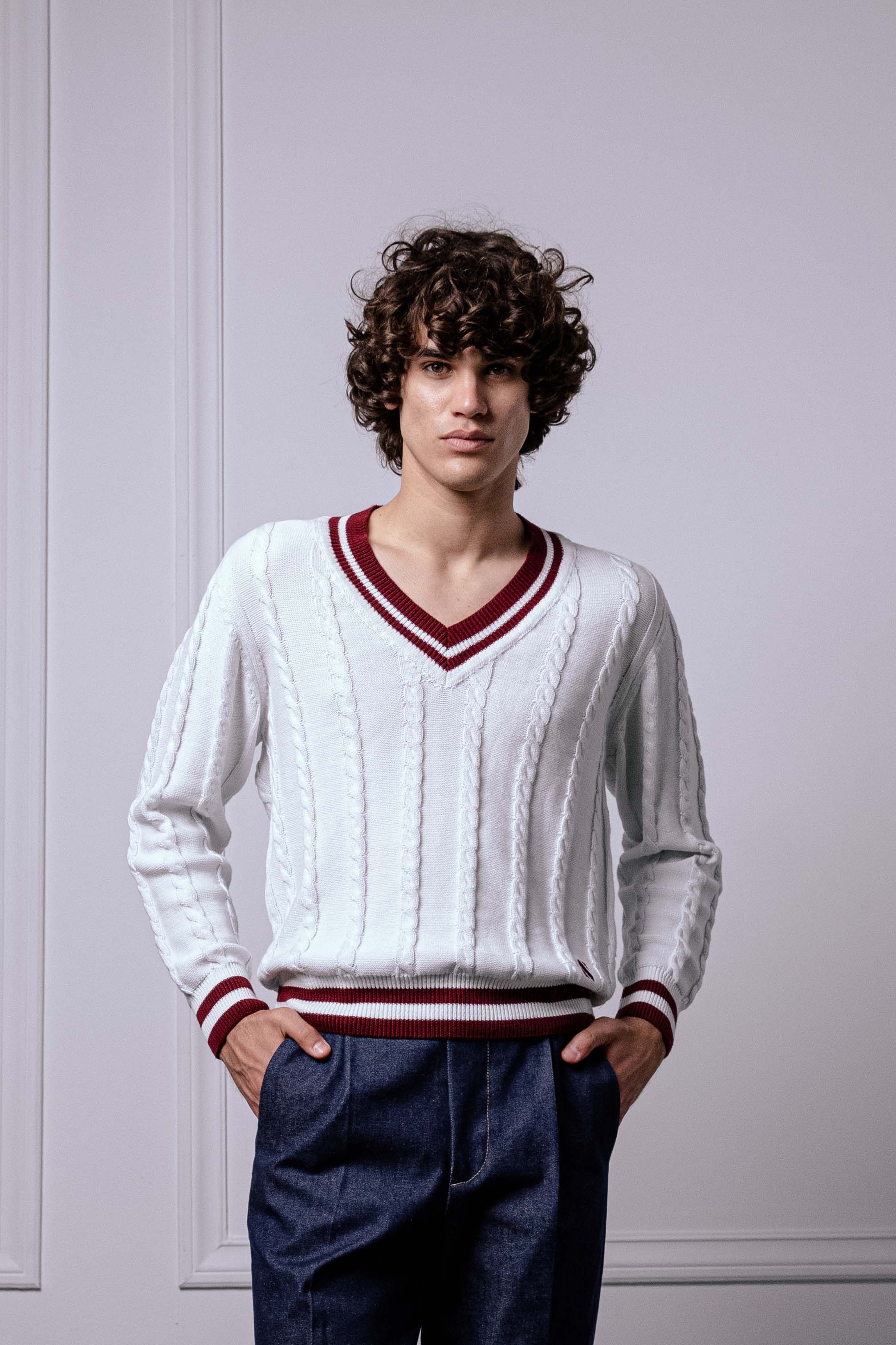 Tennis Sweater Bianco