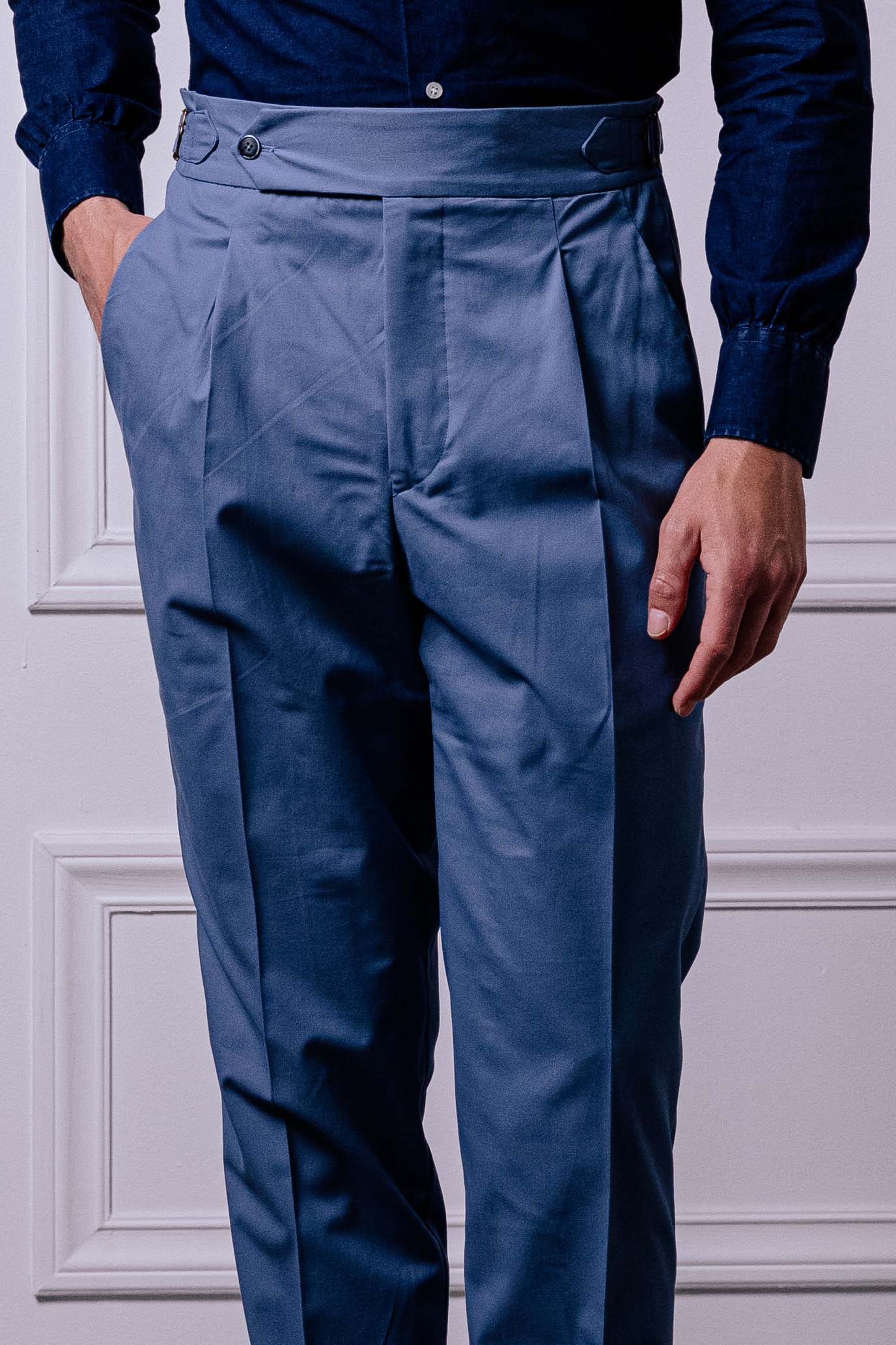 Pantalone 1 Alto Cotone Cielo