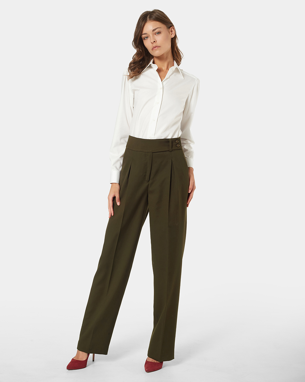 Pantalone 1 Donna Olive