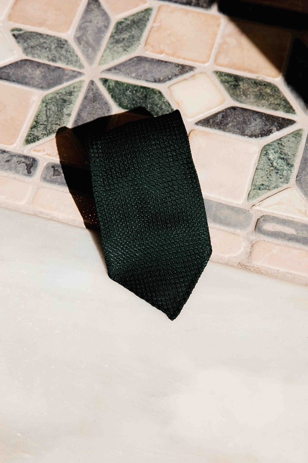 Cravatta Verde Garza