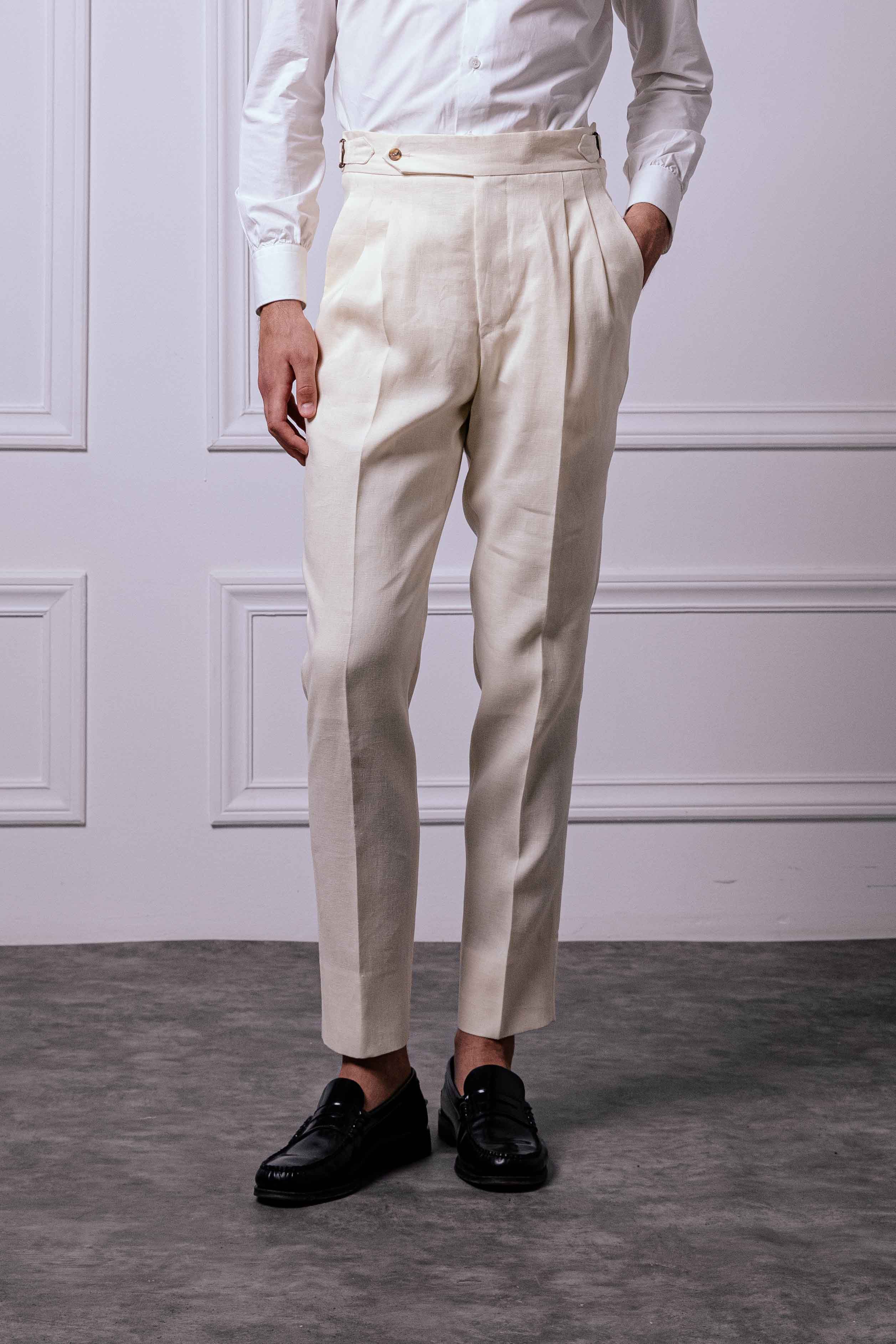 Pantalone 1 Alto Lino Oyster