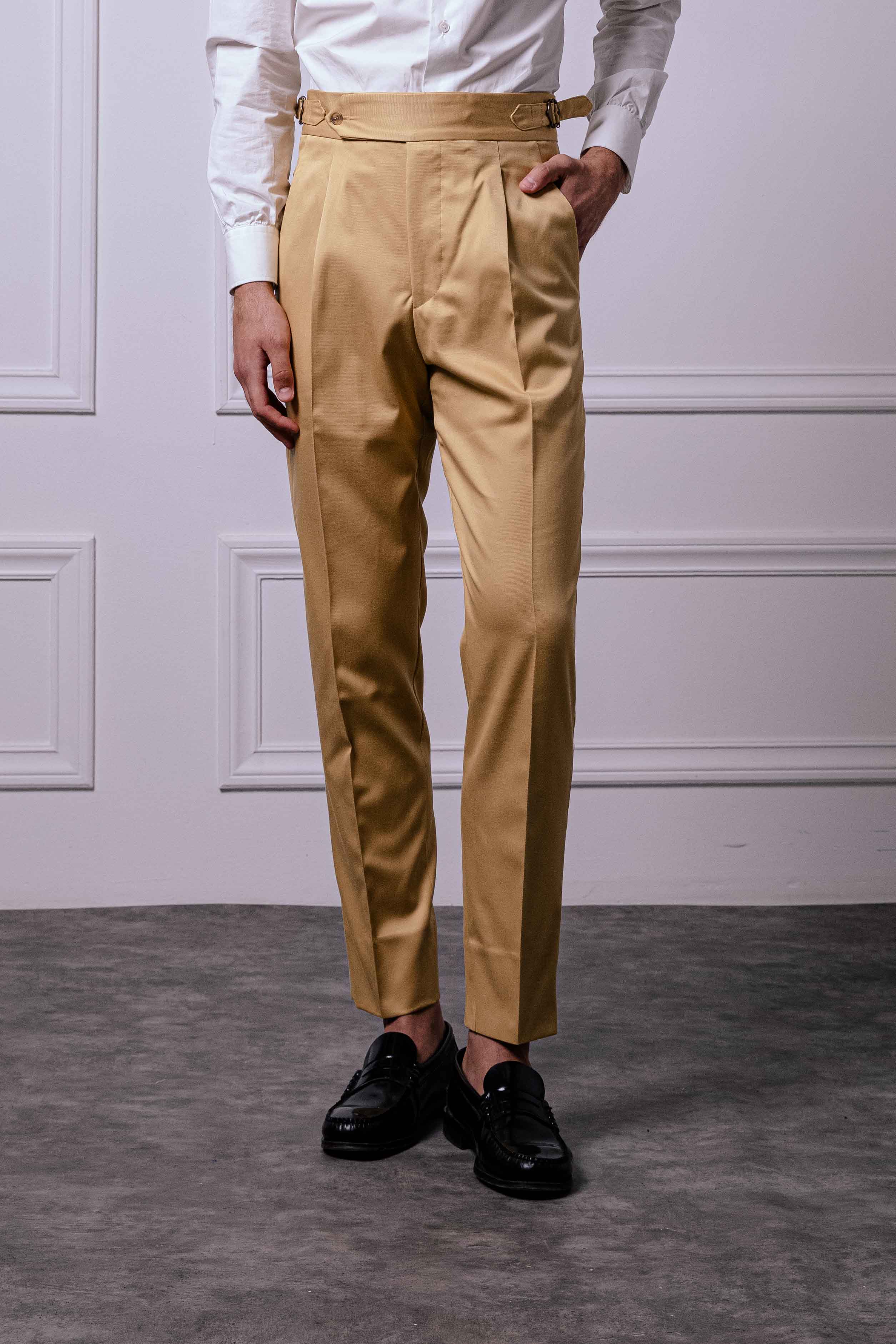 Pantalone 1 Alto Cotone Giallo