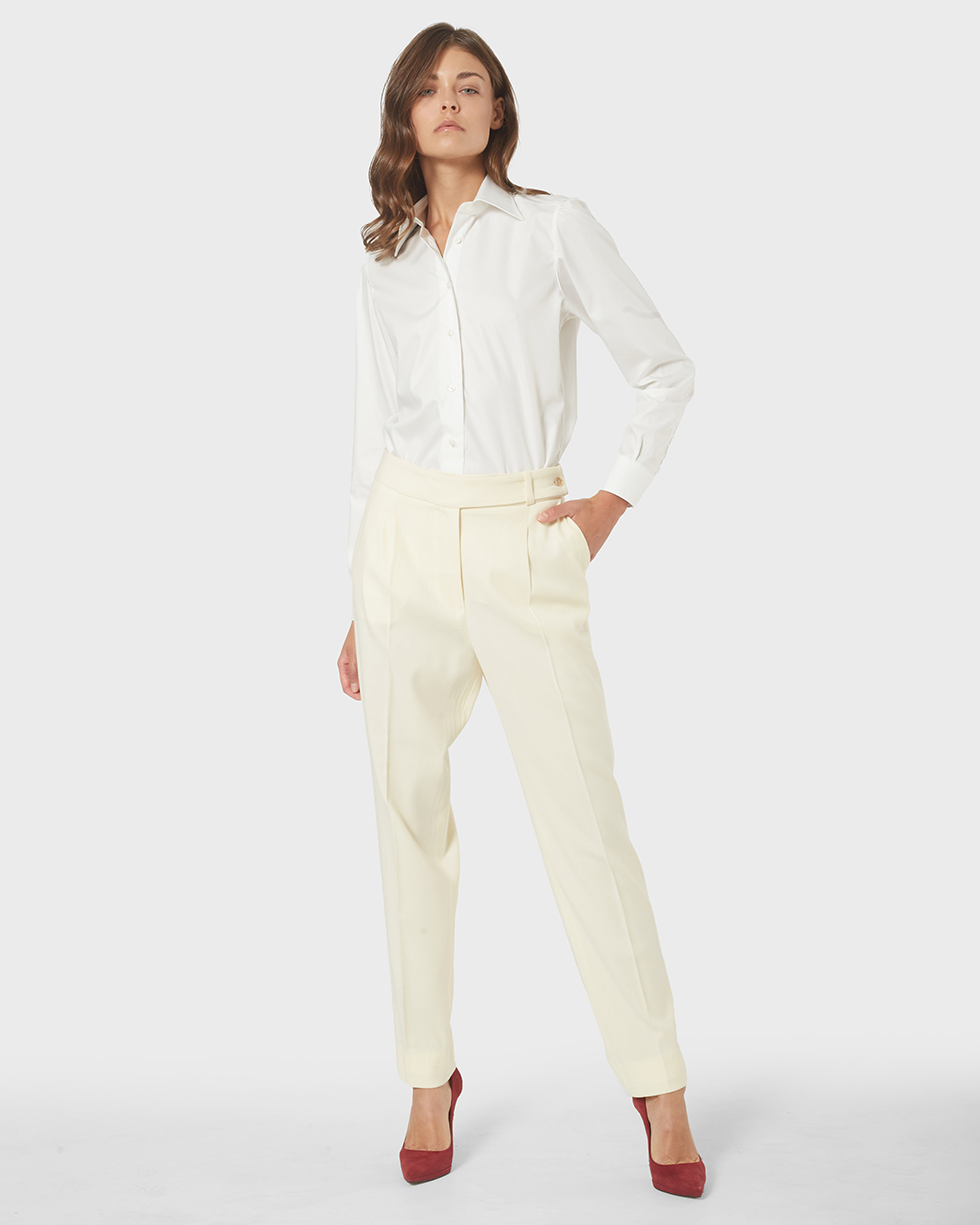 Pantalone 2 Donna Off White