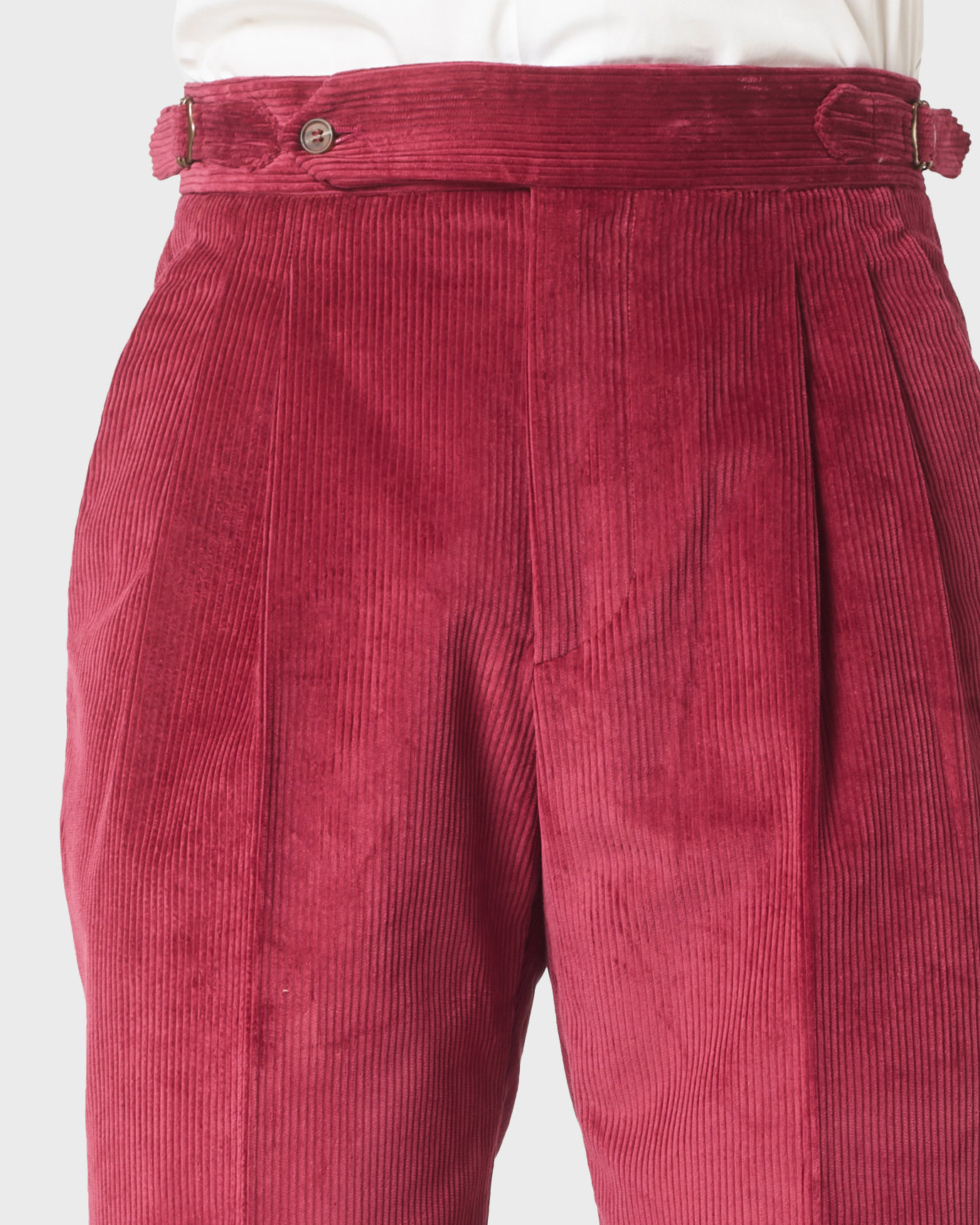 Pantalone 1 Alto Corduroy Fuchsia