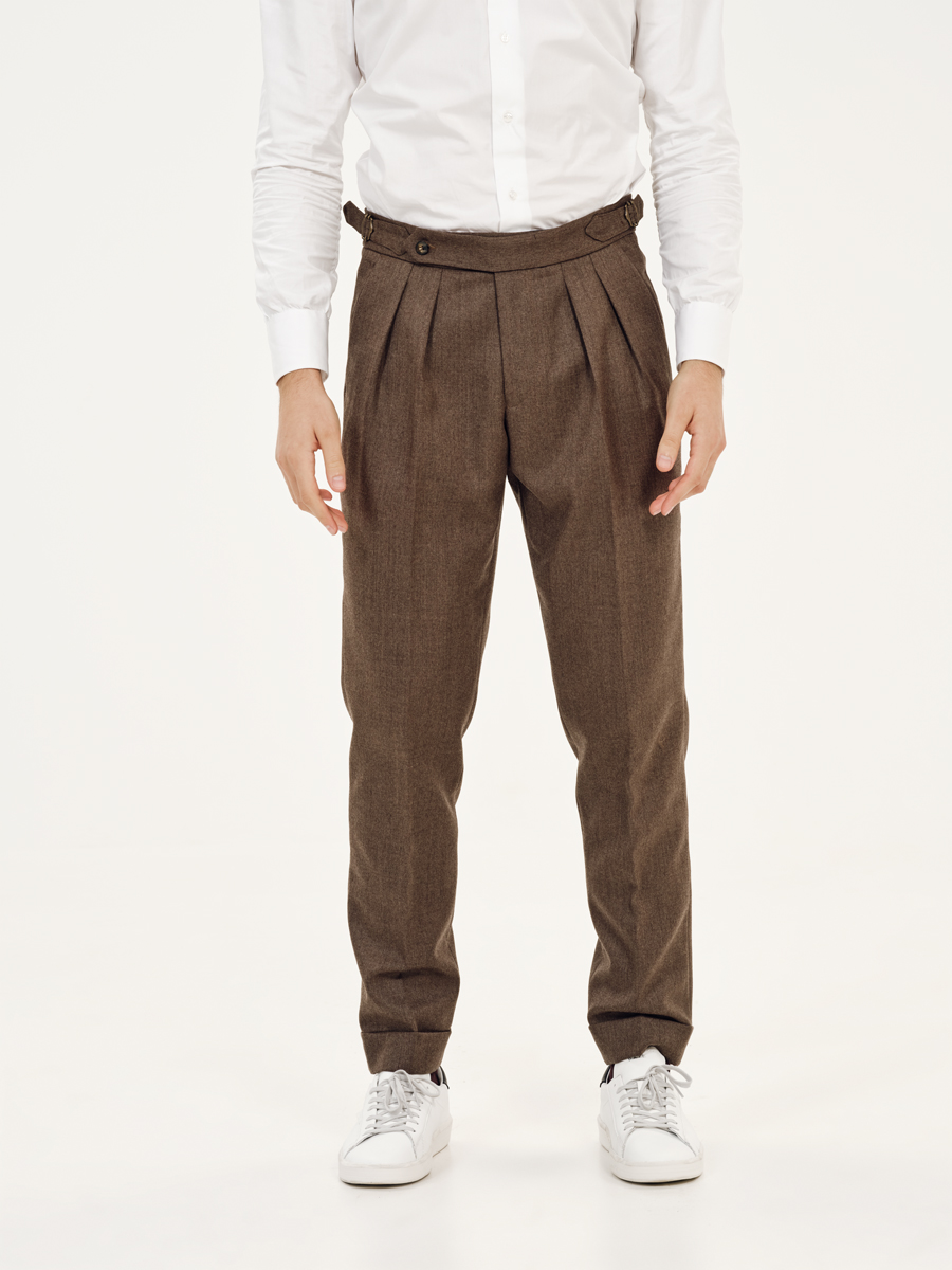 Pantalone 1 Marrone Melange