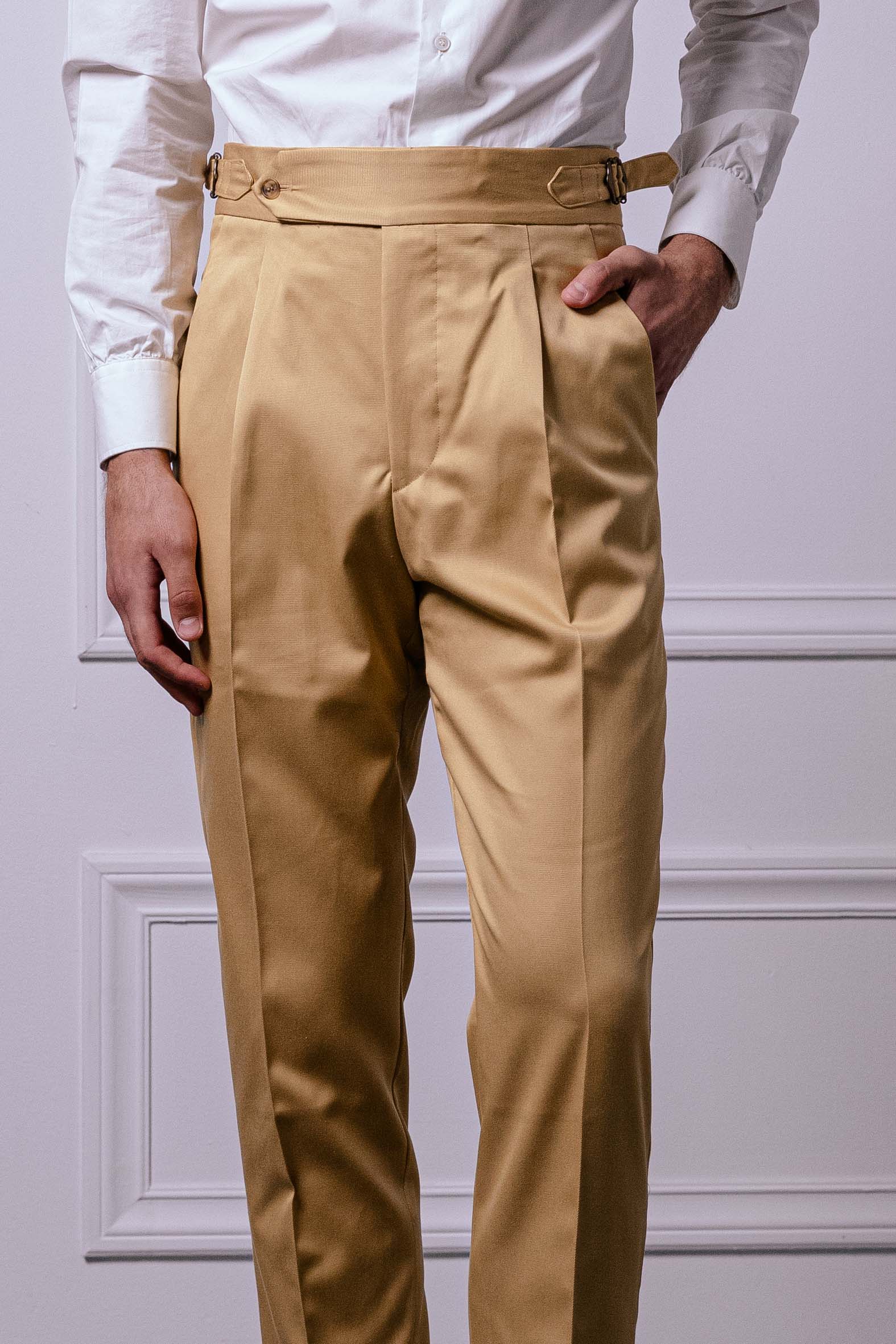 Pantalone 1 Alto Cotone Giallo
