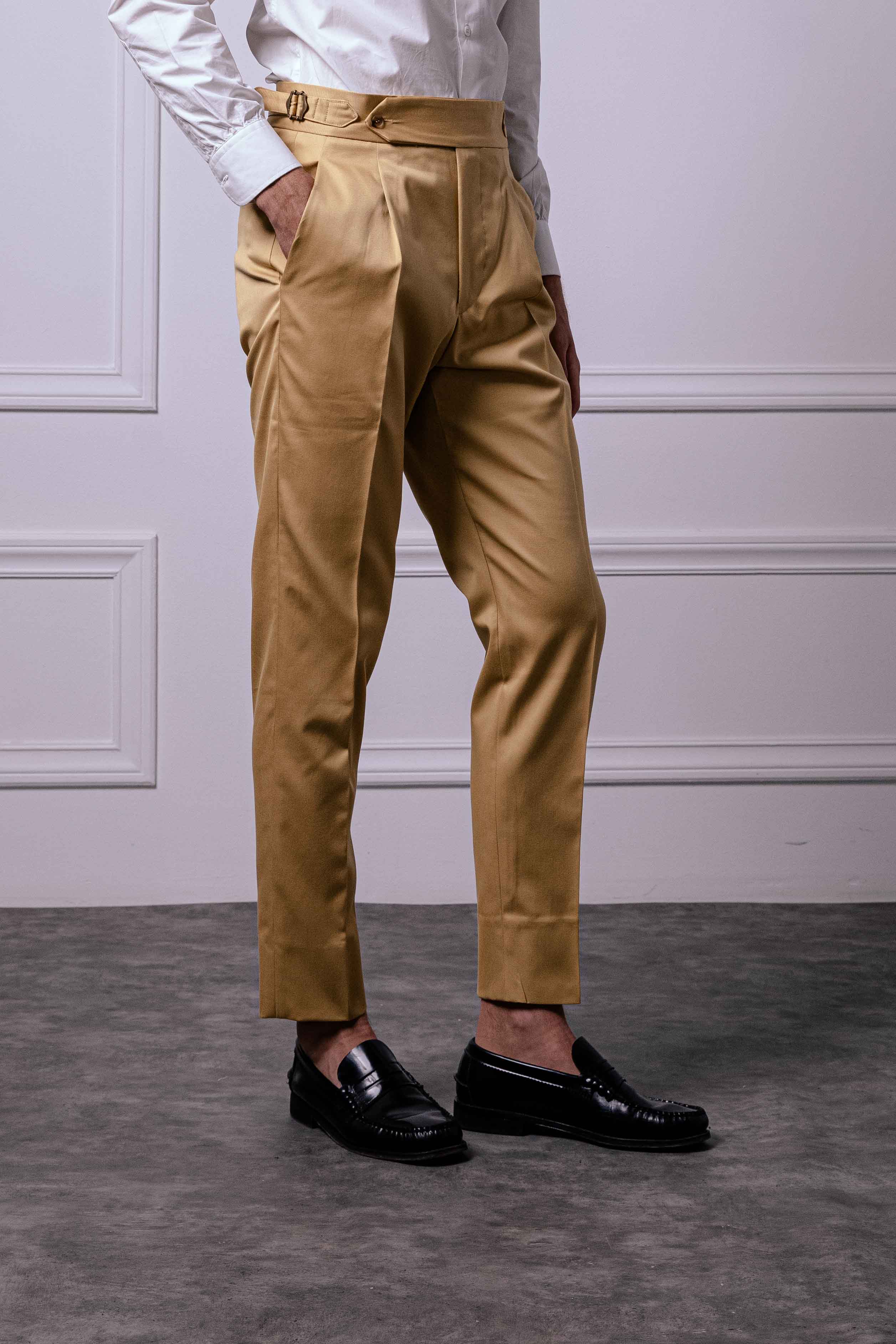 Pantalone 1 Alto Cotone Giallo