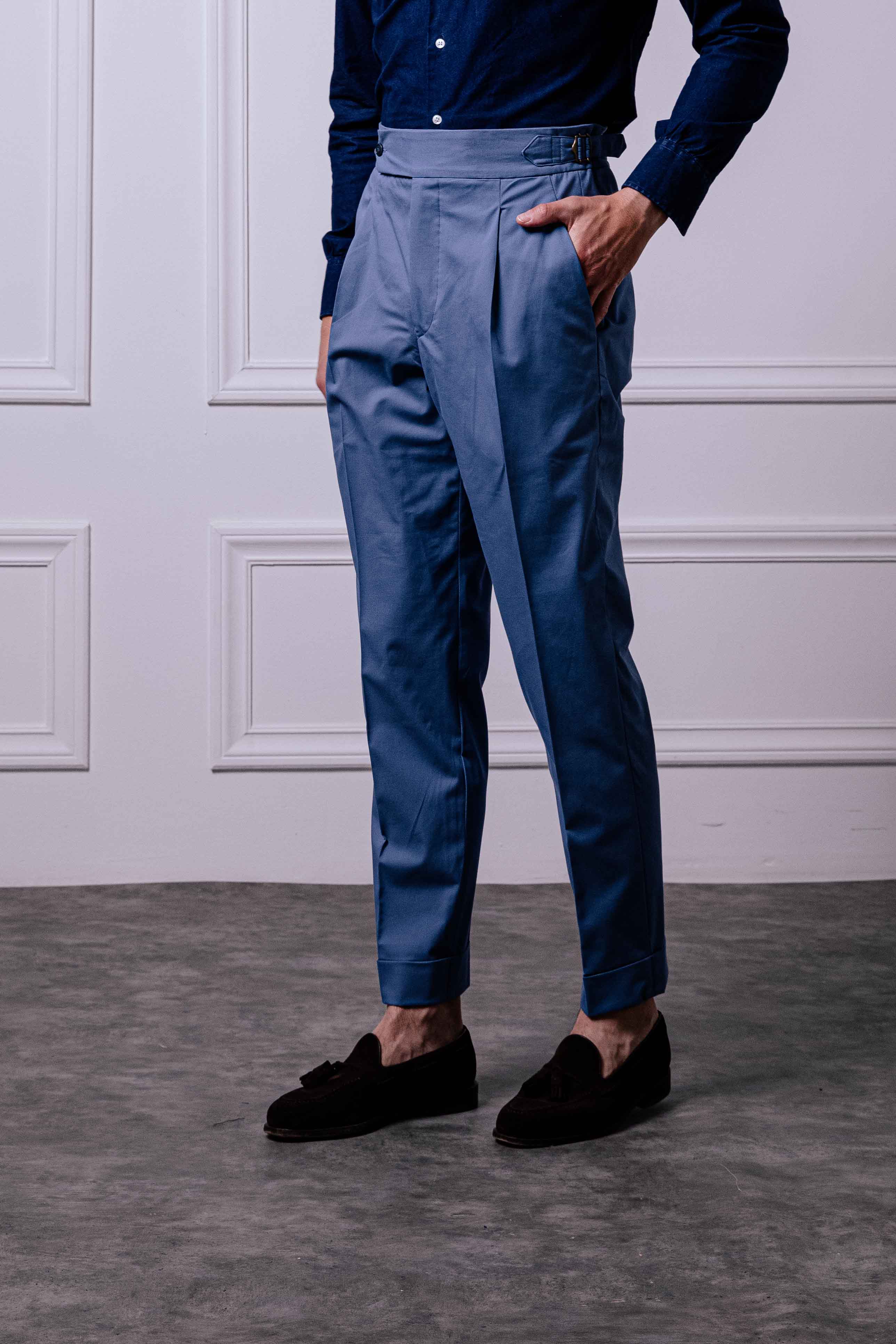 Pantalone 1 Alto Cotone Cielo