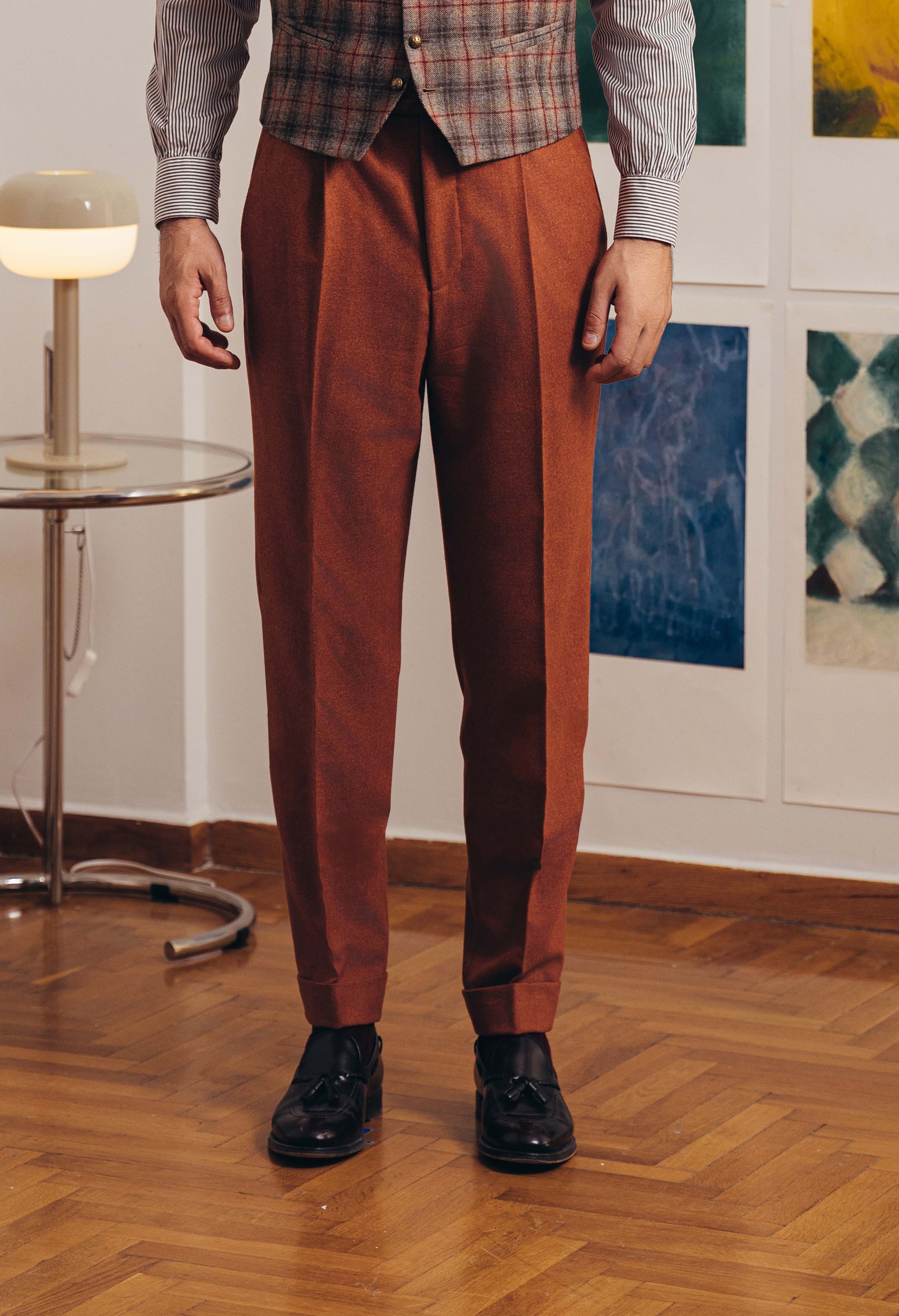 Pantalone 1 Alto Siena Flanella