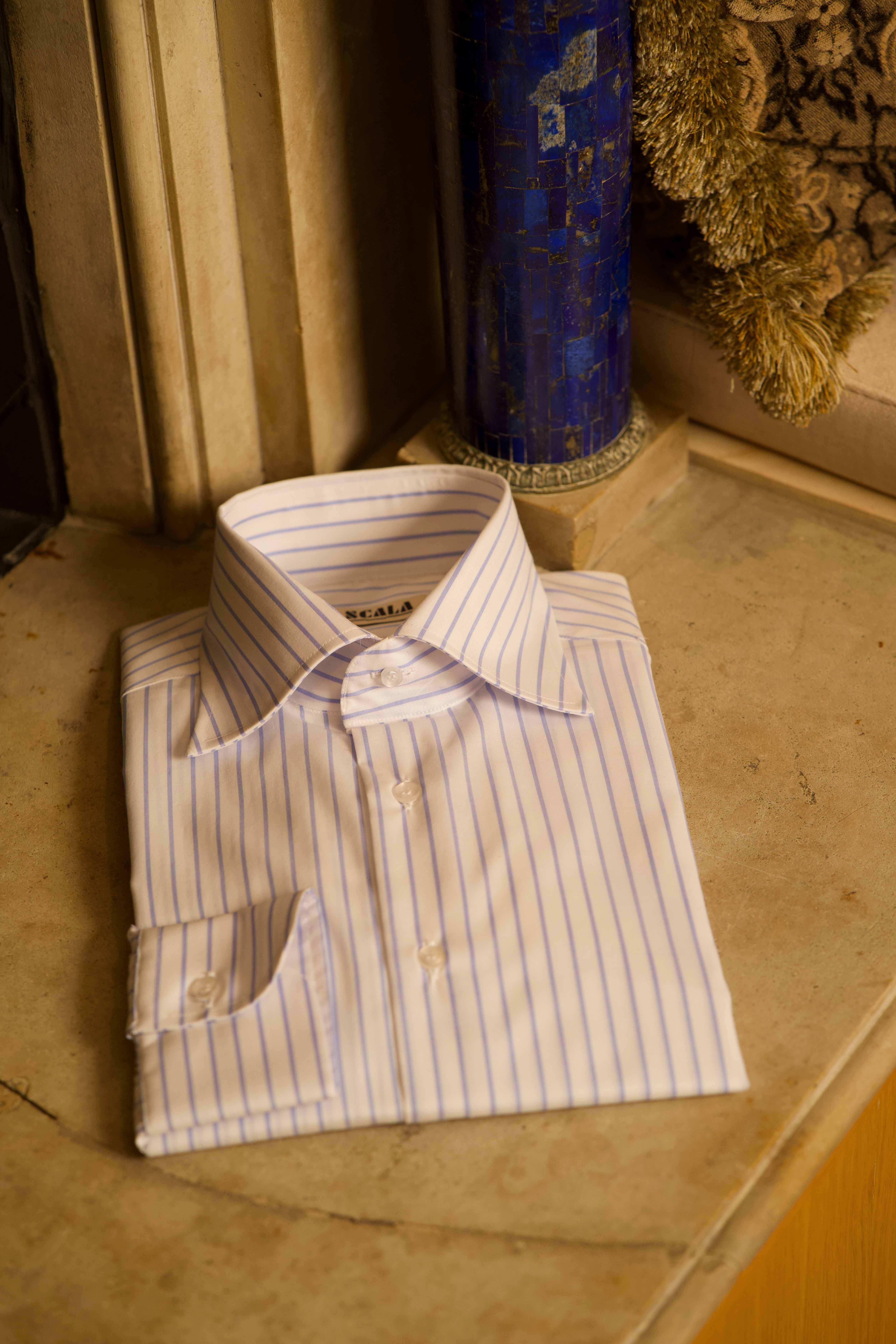 Camicia 1 Alta Bianca Righa Cielo
