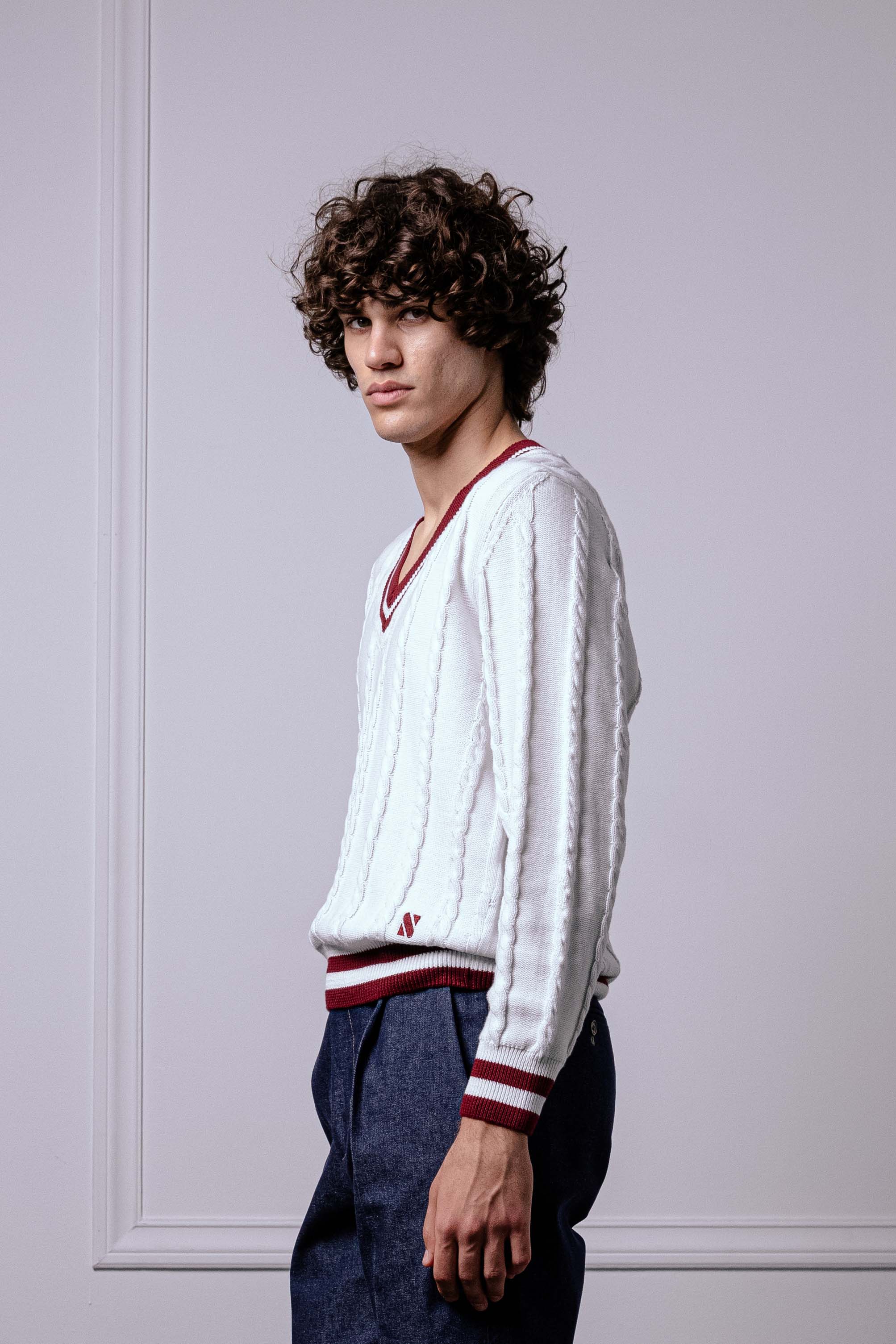 Tennis Sweater Bianco