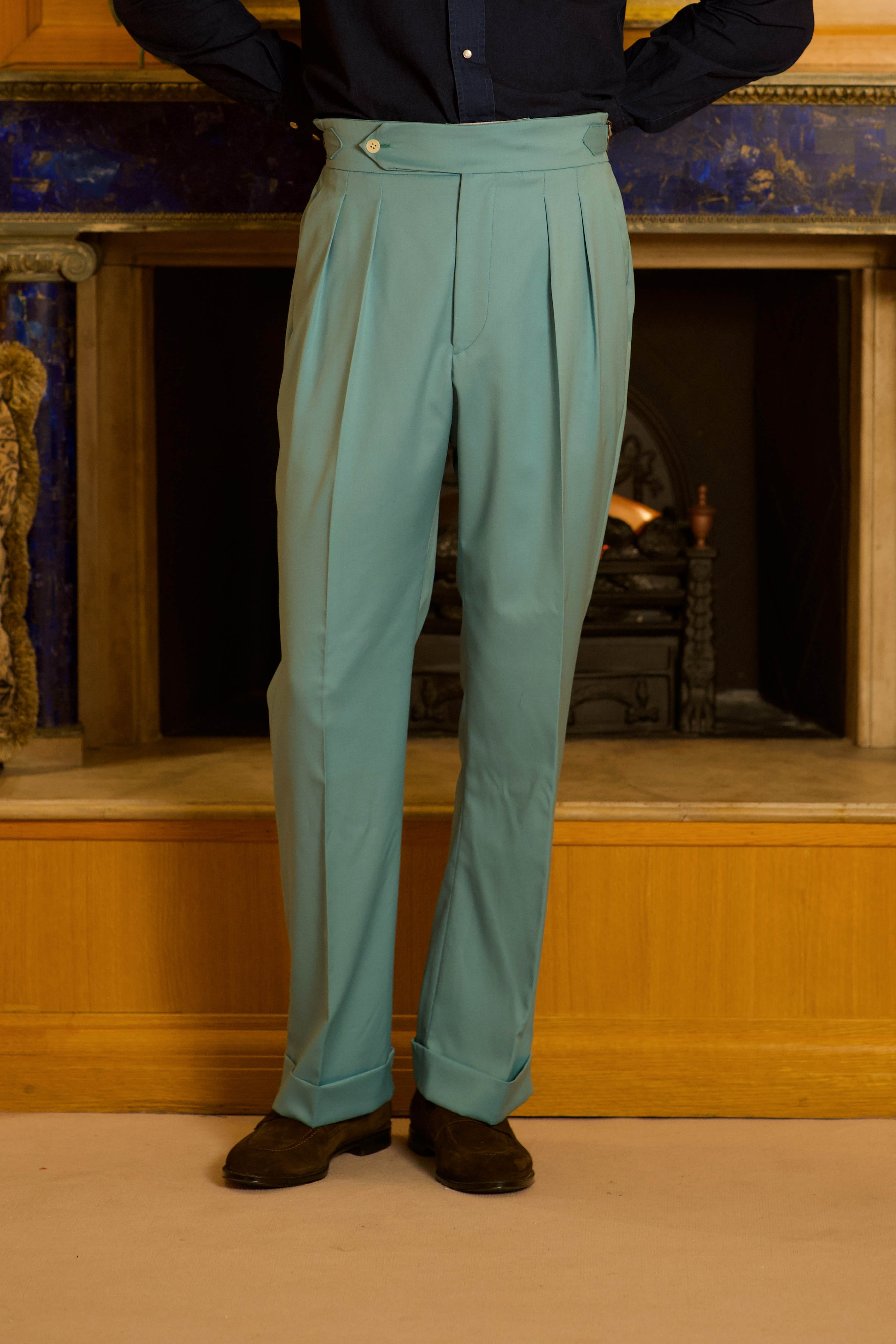 Pantalone 1 Alto Turquoise