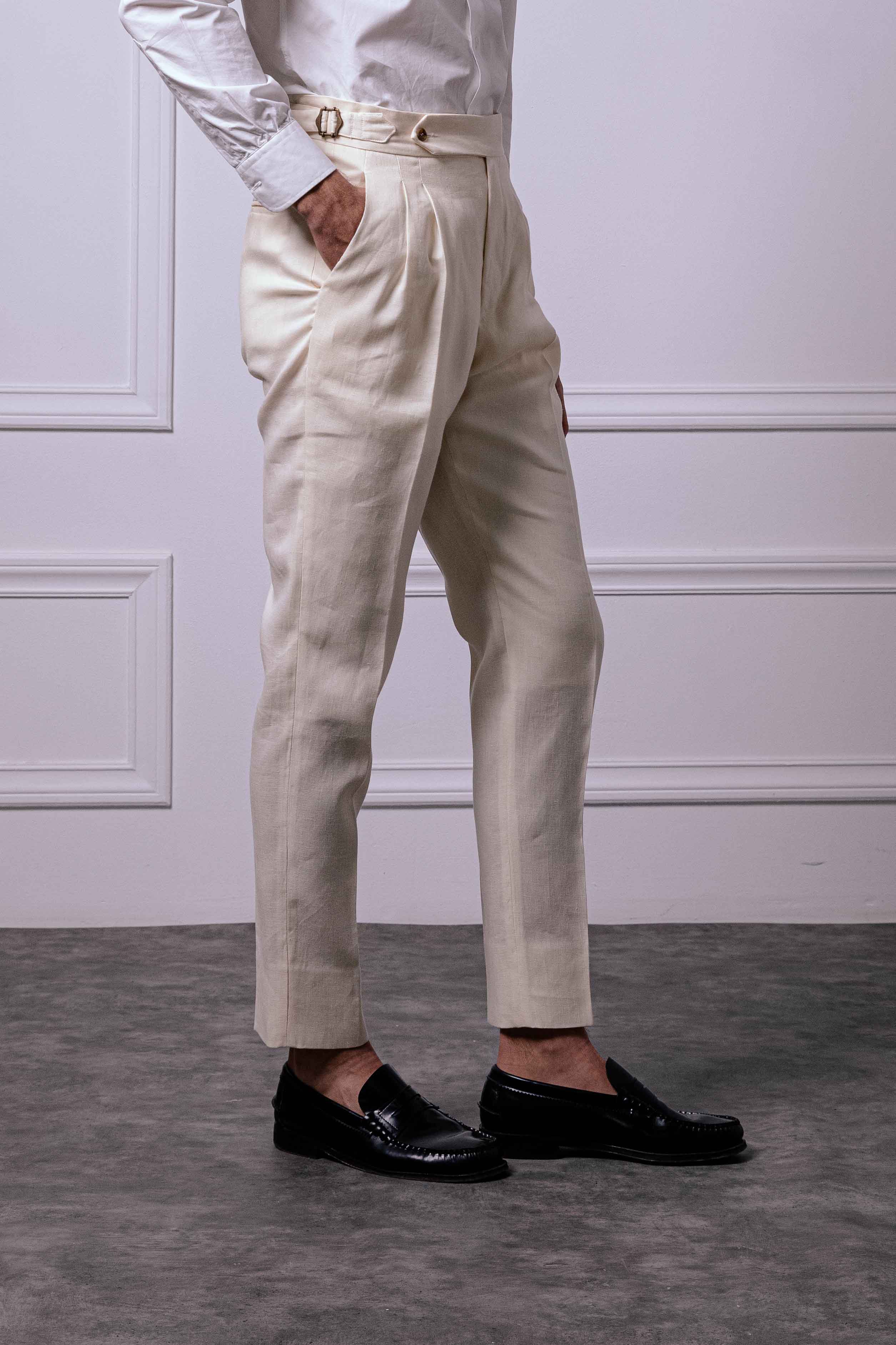 Pantalone 1 Alto Lino Oyster