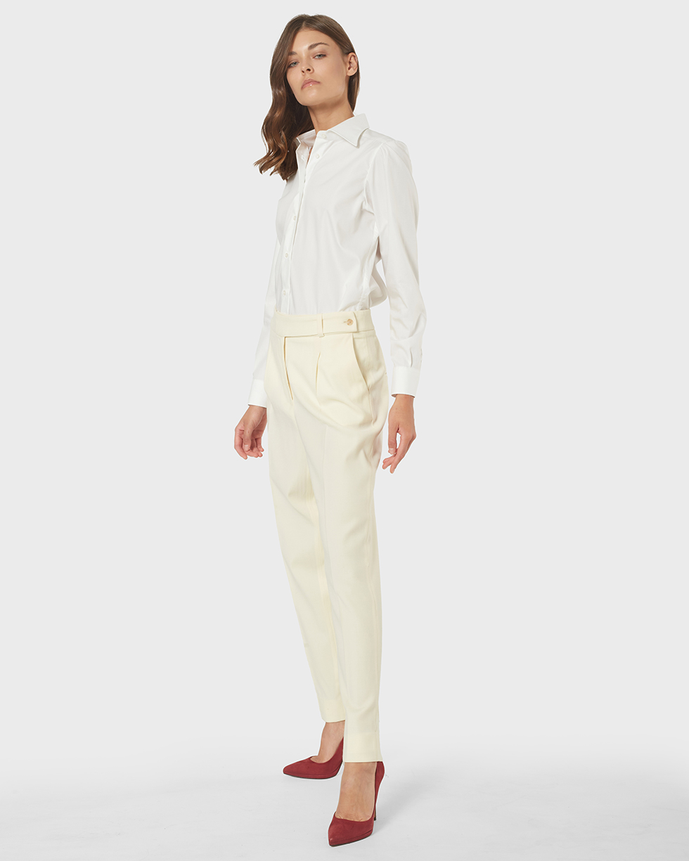 Pantalone 2 Donna Off White