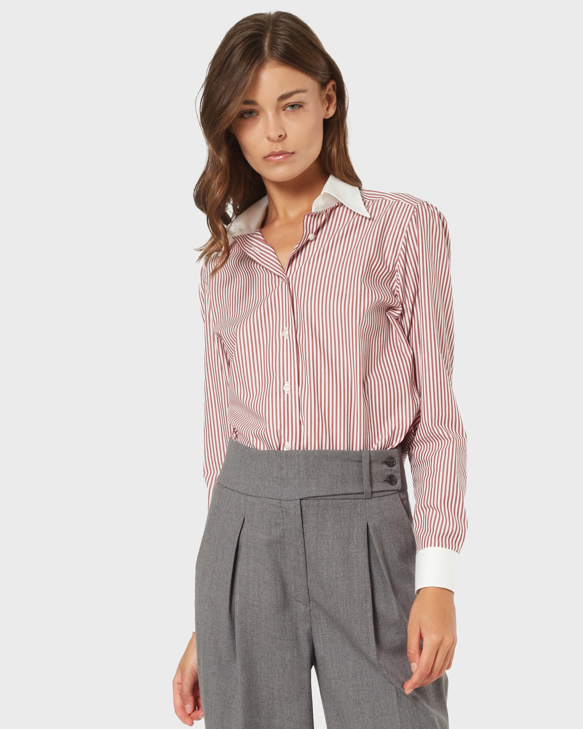 Camicia Donna Spirto Burgundy