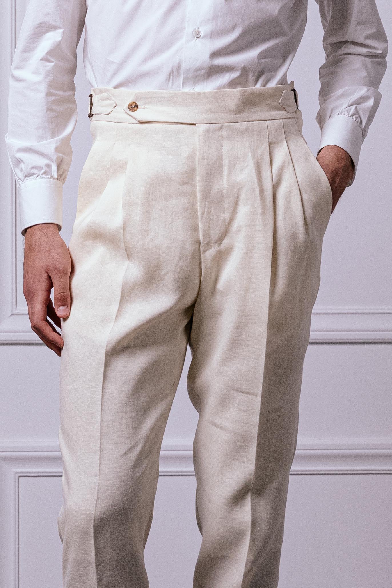 Pantalone 1 Alto Lino Oyster