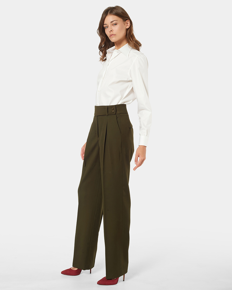 Pantalone 1 Donna Olive