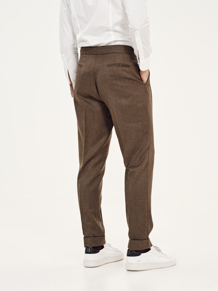 Pantalone 1 Marrone Melange