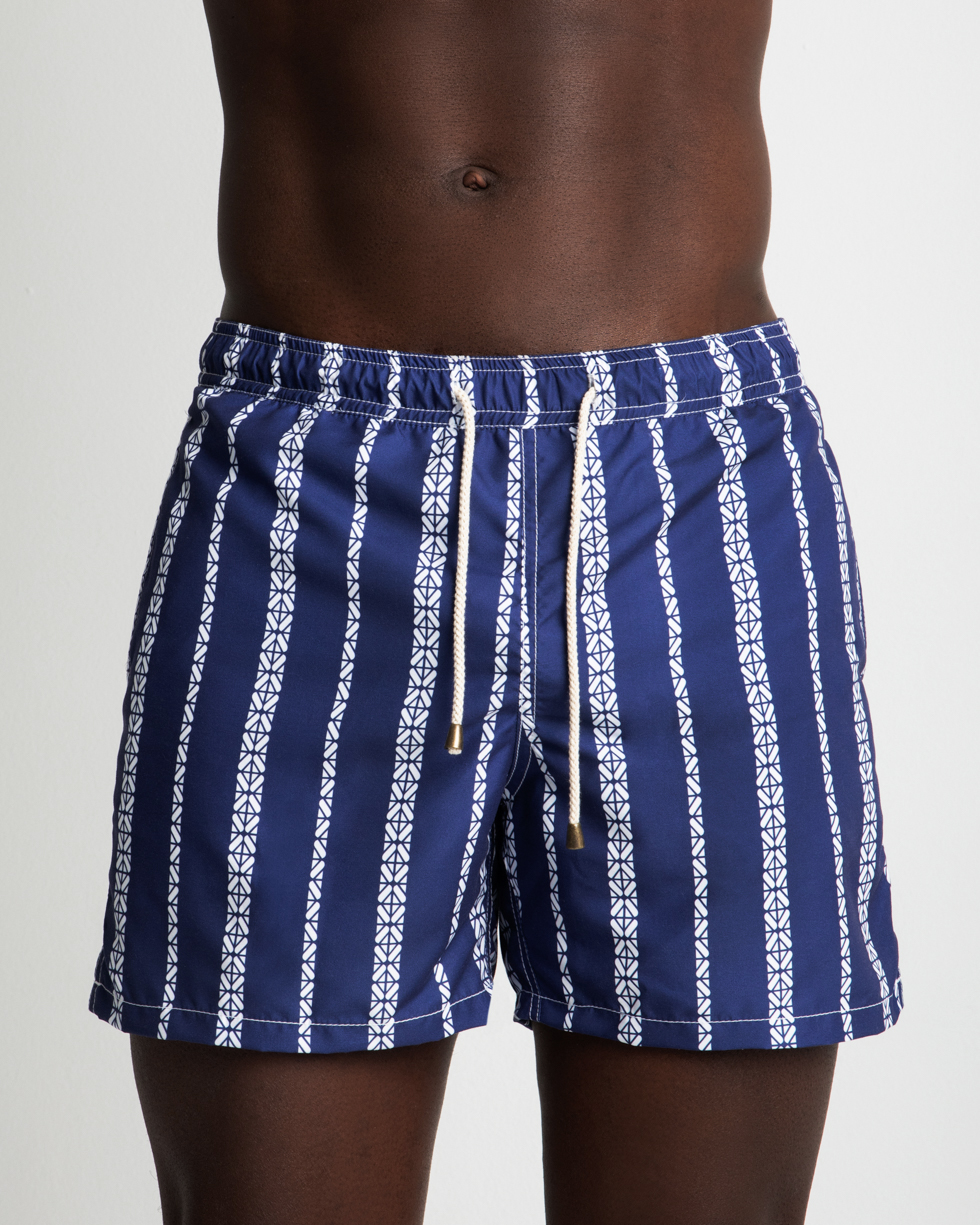 Swimwear Righe Blu Assoluto | scalawear.com